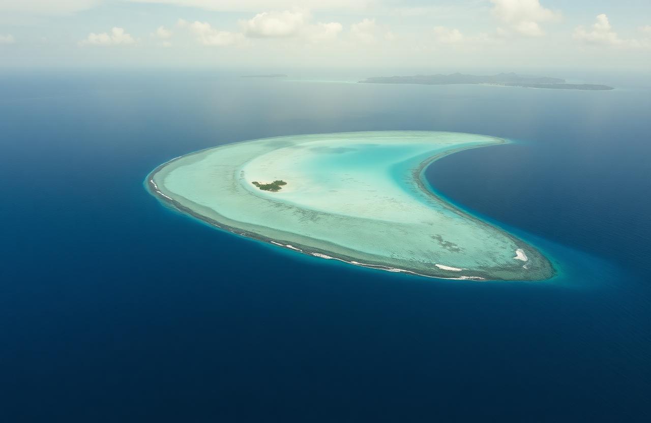 Vista aérea de Anjouan, isla del archipiélago de las Comoras desde donde se emite la licencia de juego online